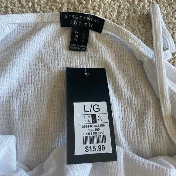 🔸 Streetwear Society 🔸 white summer tank - Picture 3 of 5